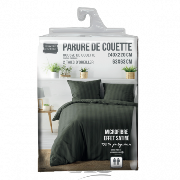 Bettwäsche-Set – Cléo UNI Bettbezug 240 x 220 cm + Kissenbezüge