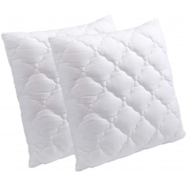 Set van 2 kussens 65 x 65, Memory Foam, Speciale Cervicale, Linnen Promo