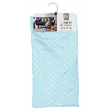 Kussenhoes 40 x 40 cm Polyester Bedrukt blauw