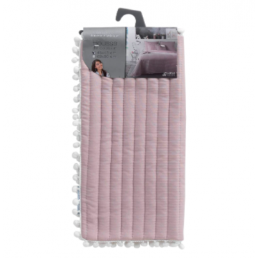 Funda de cojín 45x45cm Microfibra + Pompones