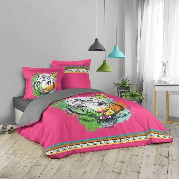 Parure de lit 3 pièces 220 x 240 cm Tigresse