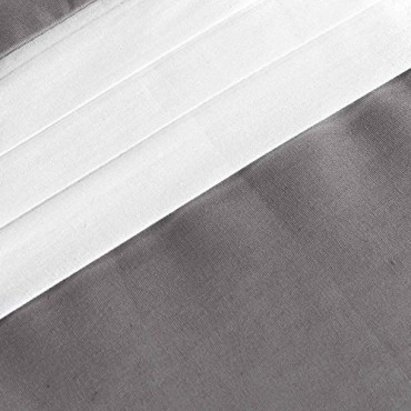 Juego de cama Astoria blanco antracita 220 x 240 cm