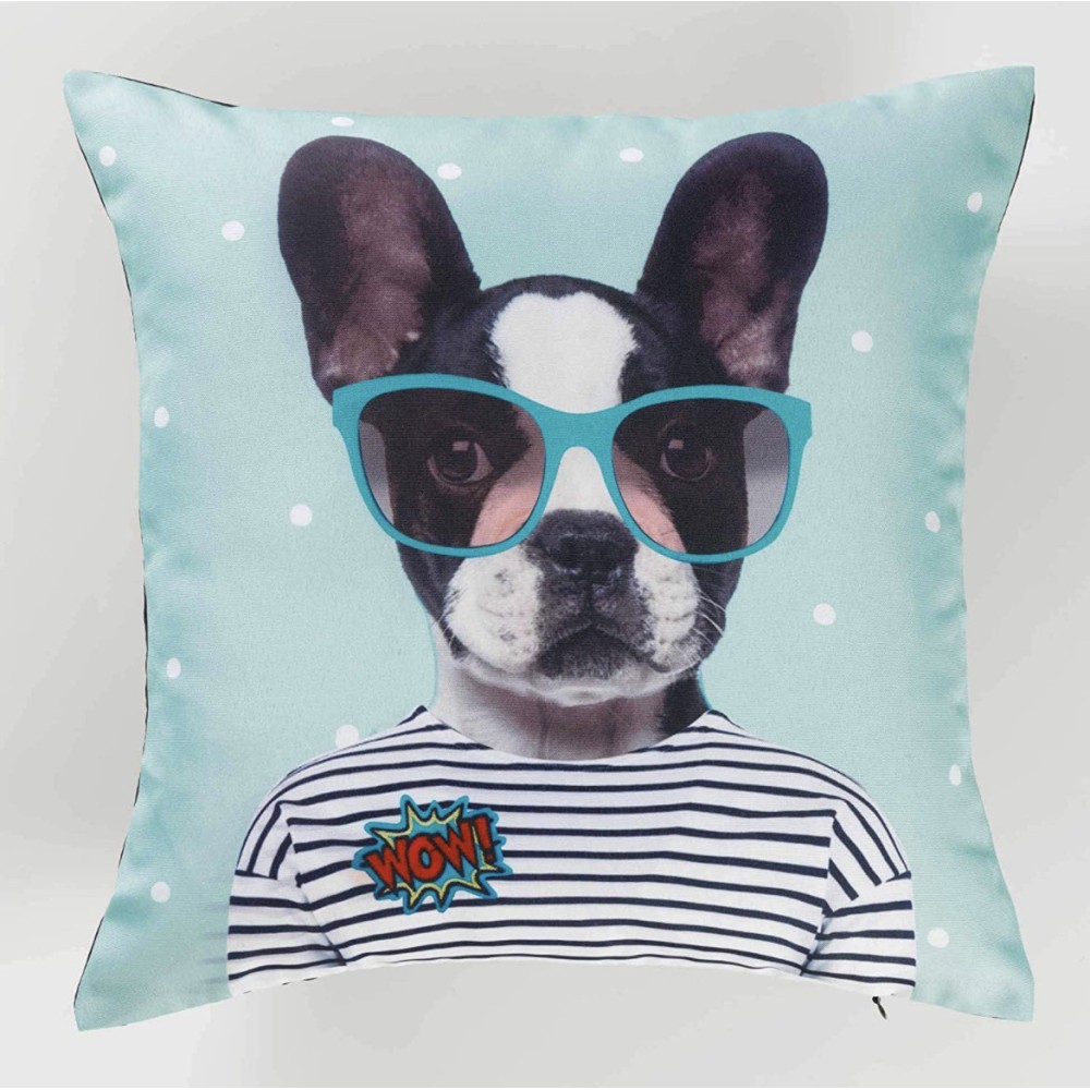 Kussenhoes - 40 x 40 cm - Polyester - WOW Hondenprint