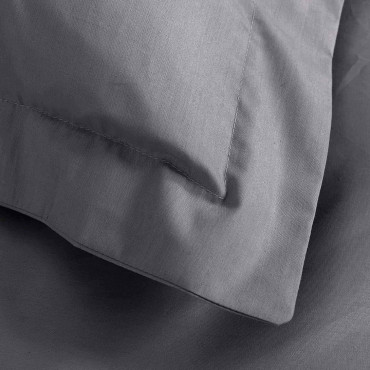 Beddengoedset - Astoria Antraciet - Wit 240 x 260 cm