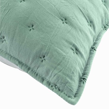 Couvre Lit Matelassé Réversible 240 x 260 cm Mellow Chic Menthe