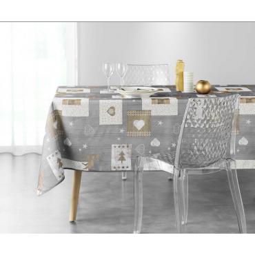 Toalha de mesa Augustin resistente a manchas, 300 x 150 cm - Impermeável - Durável e lavável na máquina