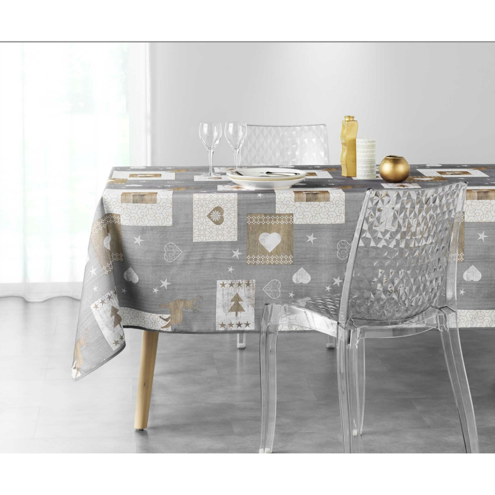 Augustin Anti-Flecken-Tischdecke 300 x 150 cm – Wasserfeste Tischdecke – Strapazierfähig und maschinenwaschbar