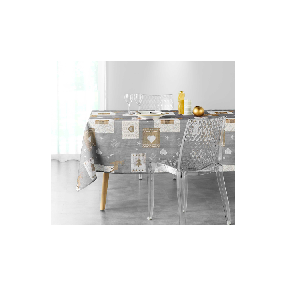 Nappe Augustin - Anti Taches 240 x 150 cm - Nappe imperméable - Résistante et Lavable en Machine