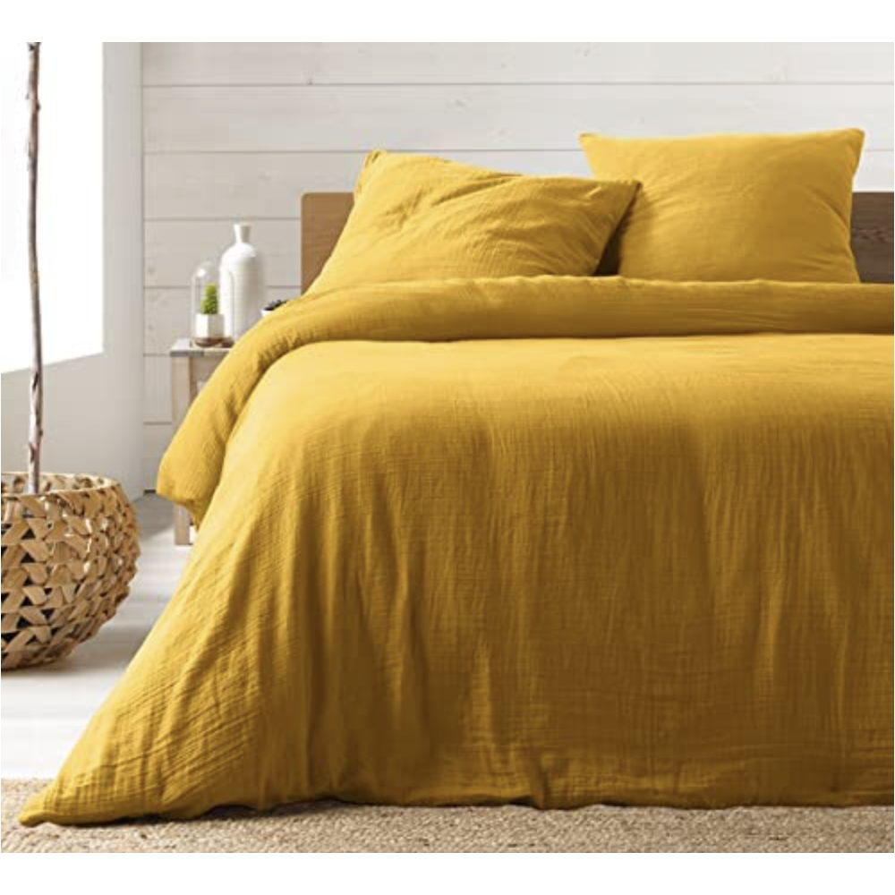 parure de lit Jaune