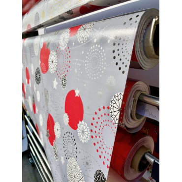 Toalha de mesa de Natal em tecido encerado – Nova Star – Vendida por metro