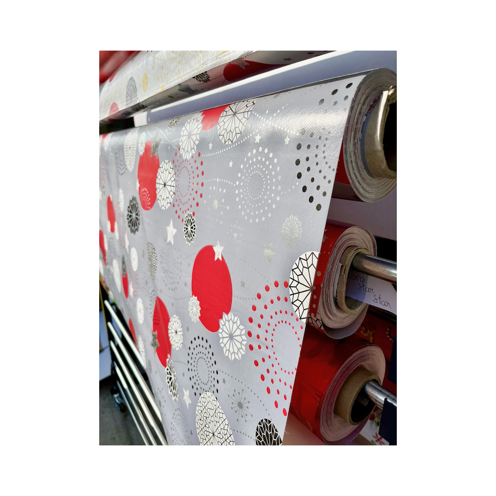 Toalha de mesa de Natal em tecido encerado – Nova Star – Vendida por metro