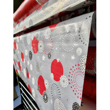 Weihnachts-Wachstuchtischdecke – Nova Star – Meterware