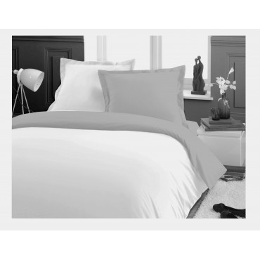 Set di biancheria da letto reversibile 3 pezzi - Copripiumino + 2 federe - Bicolore
