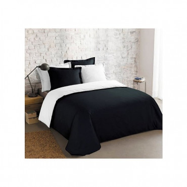 Set di biancheria da letto reversibile 3 pezzi - Copripiumino + 2 federe - Bicolore