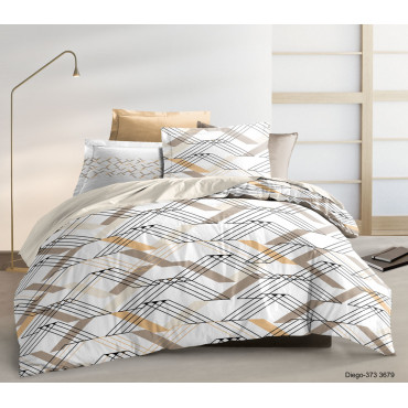 Set di biancheria da letto 3 pezzi - Copripiumino + 2 federe - Diego
