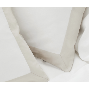 Juego de cama de 3 piezas con borde colorido - Funda nórdica + 2 fundas de almohada - Sublime