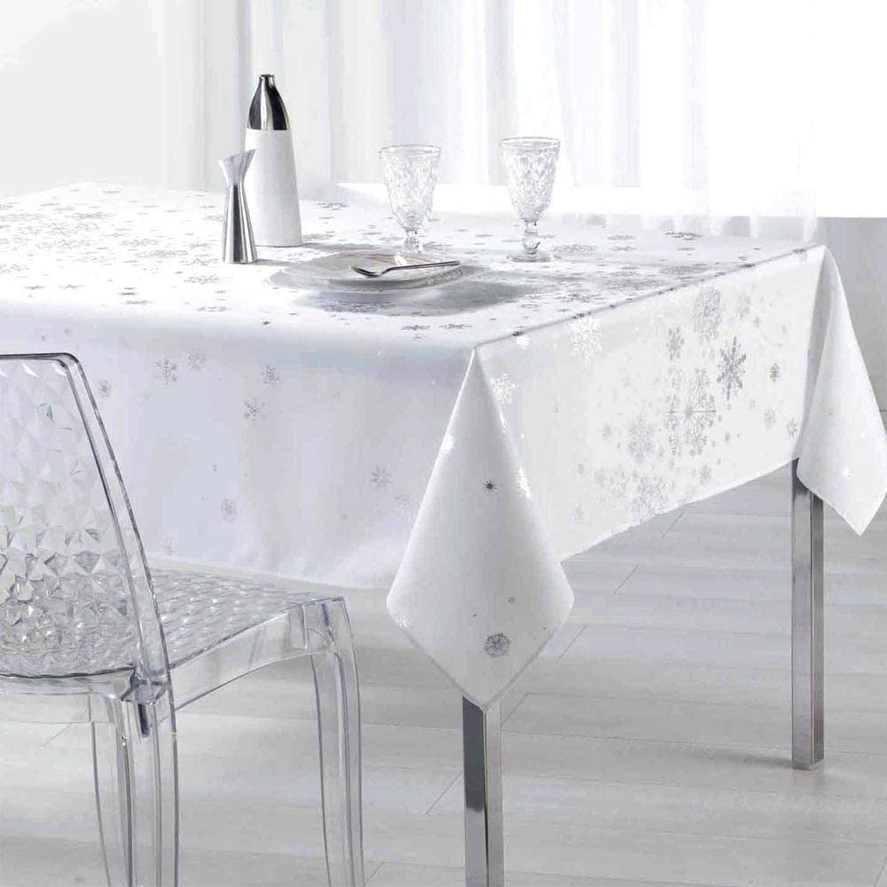 Lot De 2 Nappes Plastiques De Noël 220x130 Cm - Motifs Sapin & Flocons, étanches, Jetables Ou Réutilisables