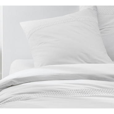 parure de lit blanc
