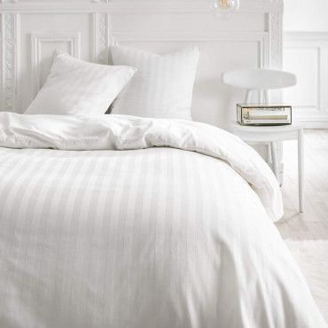 Set di biancheria da letto 100% cotone – Copripiumino Prestige + federe 63x63 cm – Rasatello di cotone