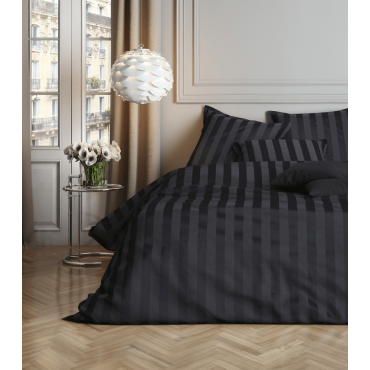Beddengoedset van 100% katoen – Prestige dekbedovertrek + kussenslopen van 63x63 cm – katoensatijn