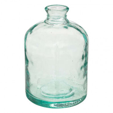 Imet transparente Vase aus recyceltem Glas – T 12 x H 20 cm