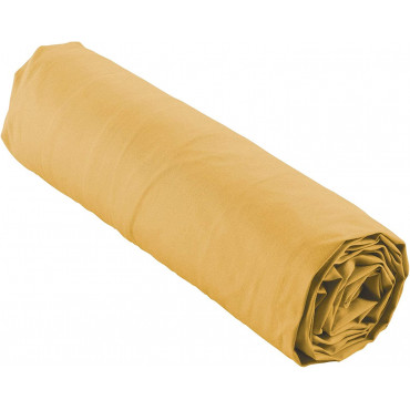 drap housse jaune