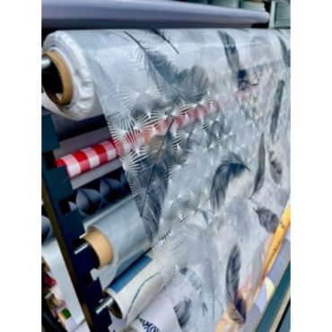 Toile cirée Transparente Imprimée Plumela