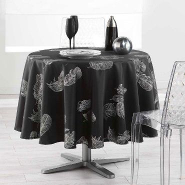 Nappe Anti Tâches Infroissable  Ronde 180 cm PLUMIA