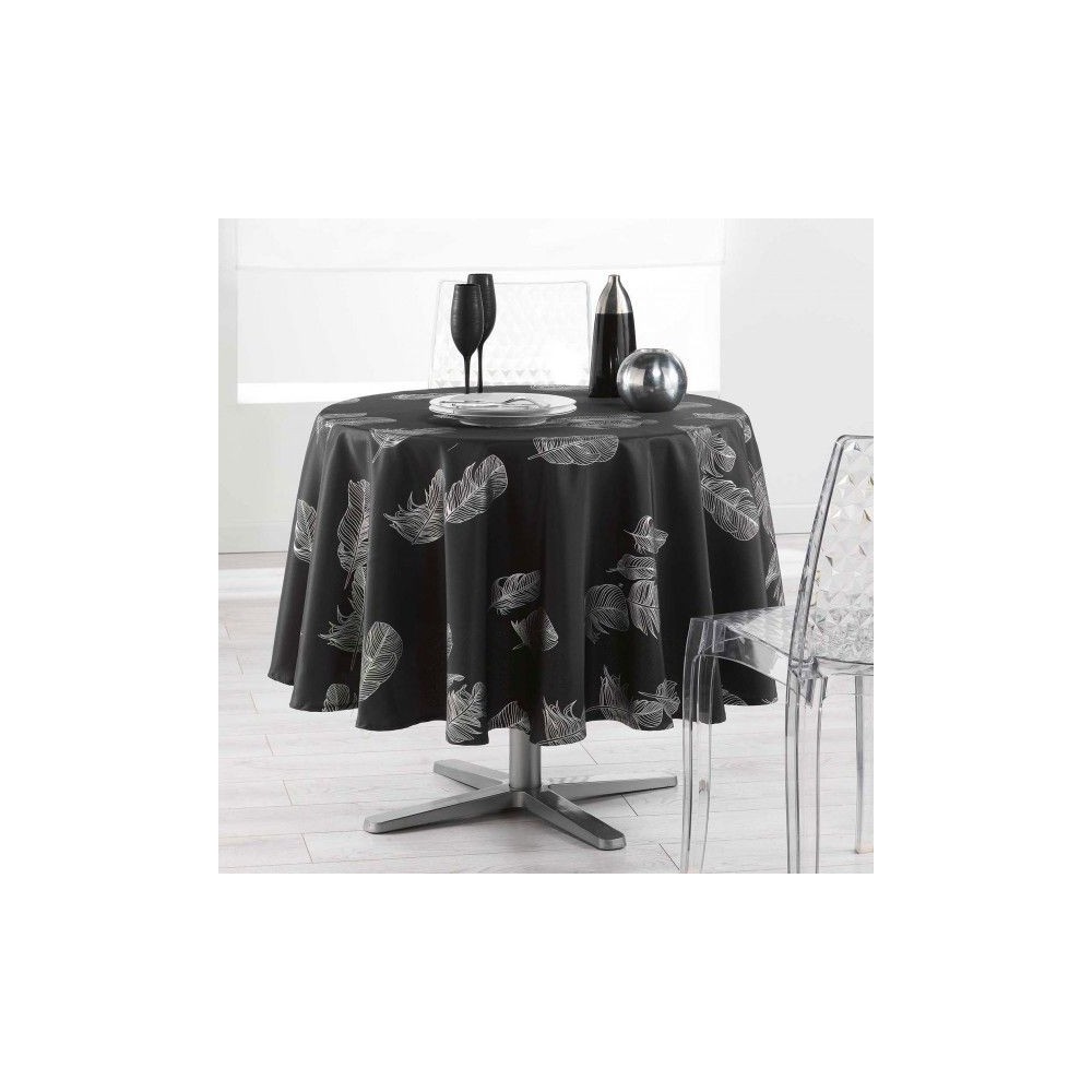 Nappe Anti Tâches Infroissable Ronde 180 cm PLUMIA Nappe Anti Tâches Infroissable Ronde 180 cm PLUMIA