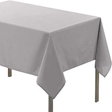 Nappe Anti tâches 180 x 180 cm Gris Uni ESSENTIEL