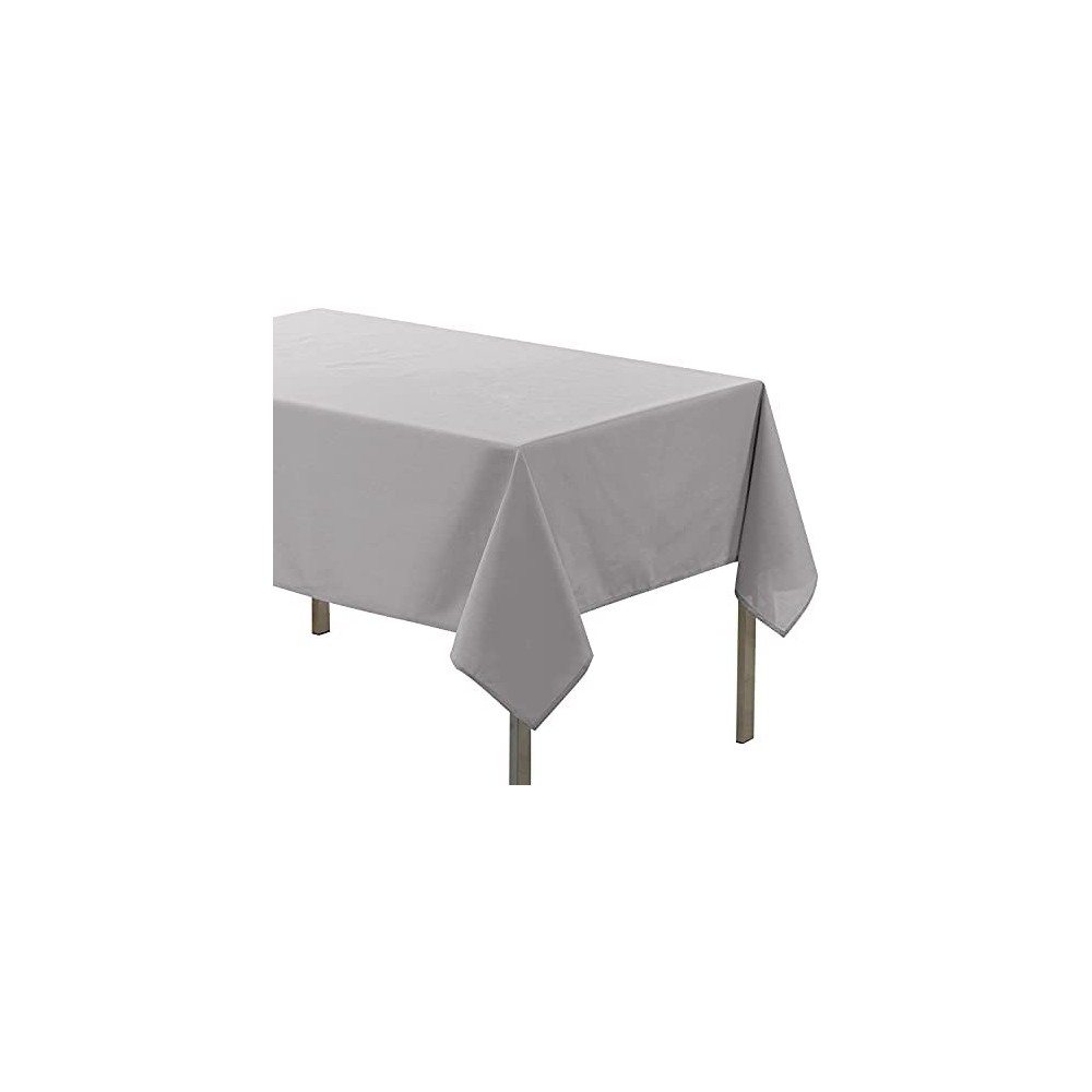 Nappe Anti tâches 180 x 180 cm Gris Uni ESSENTIEL