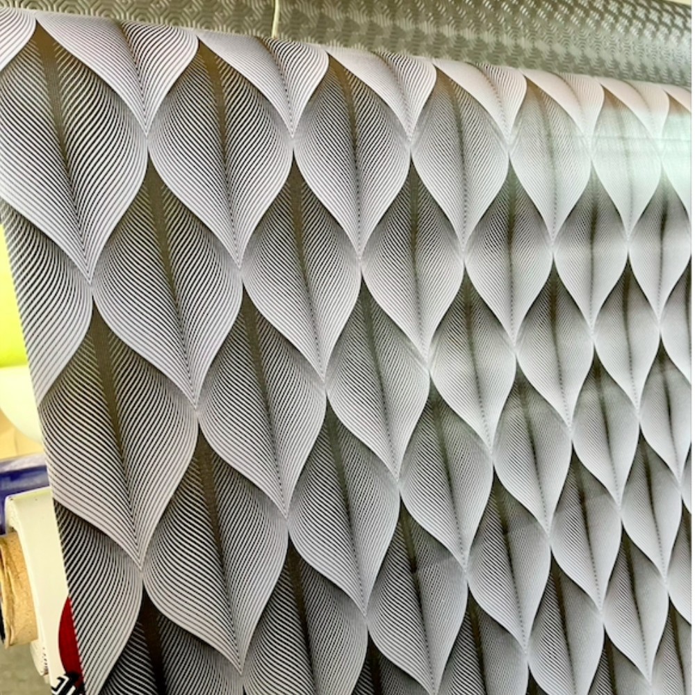 Toile Cirée Imprimée Kalini Anthracite