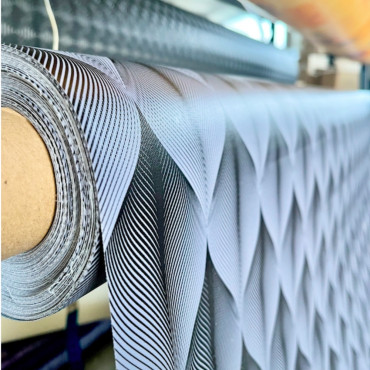 Toile Cirée Imprimée Kalini Anthracite