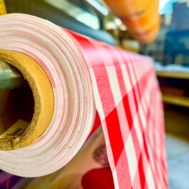 Toile Cirée Imprimée Vichy Rouge