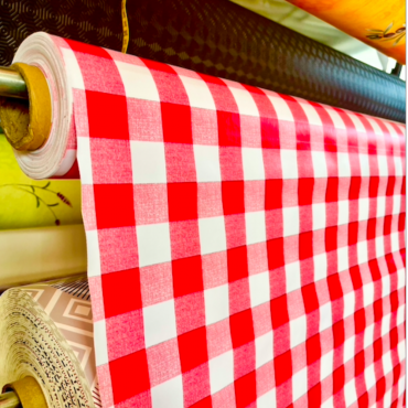 Toile Cirée Imprimée Vichy Rouge