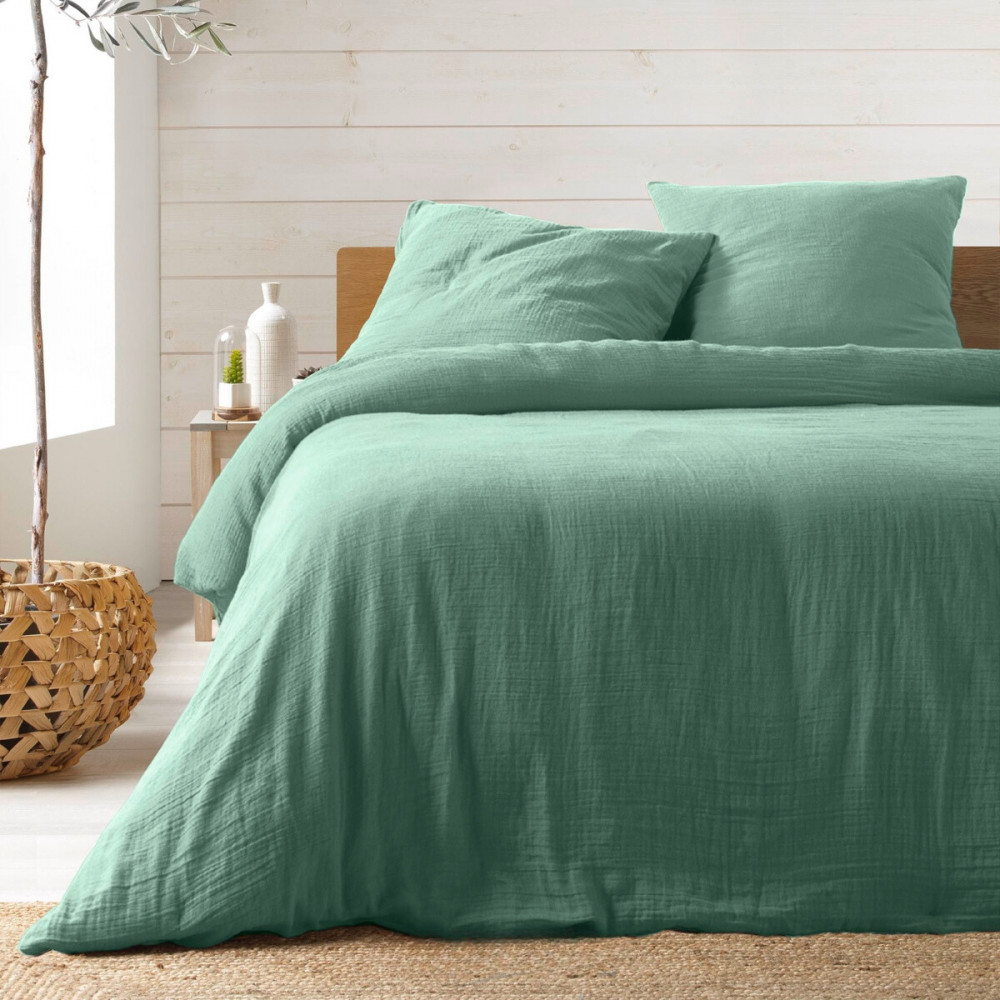 Parure de lit en Gaze de Coton 240x260cm - Plusieurs coloris