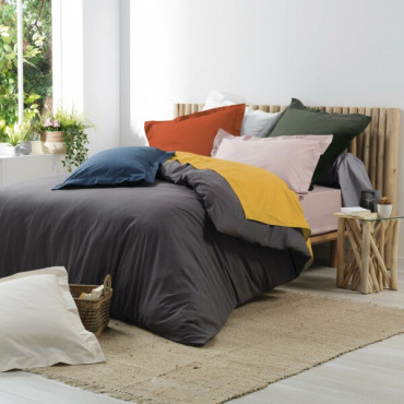Effen Percale Dekbedovertrek - Luxe en Comfort Beddengoedset