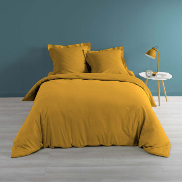 Effen Percale Dekbedovertrek - Luxe en Comfort Beddengoedset