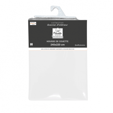 Effen Percale Dekbedovertrek - Luxe en Comfort Beddengoedset
