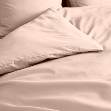 Funda nórdica de percal lisa: juego de cama de lujo y confort