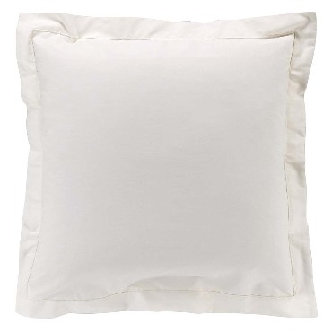 Taies d'oreiller x2 Percale 63x63 cm Ecru