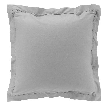 Taies d'oreiller x2 Percale 63x63 cm Gris