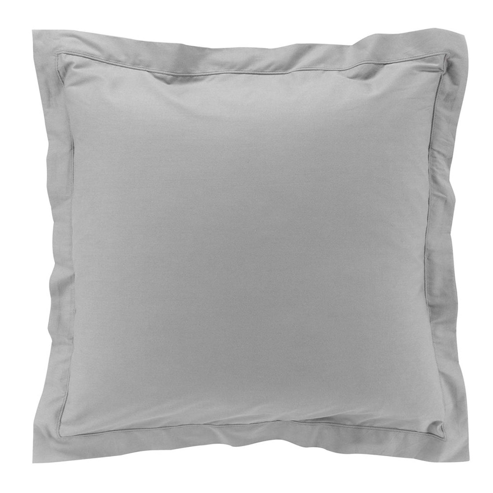 Taies d'oreiller x2 Percale 63x63 cm Gris Taies d'oreiller x2 Percale 63x63 cm Gris