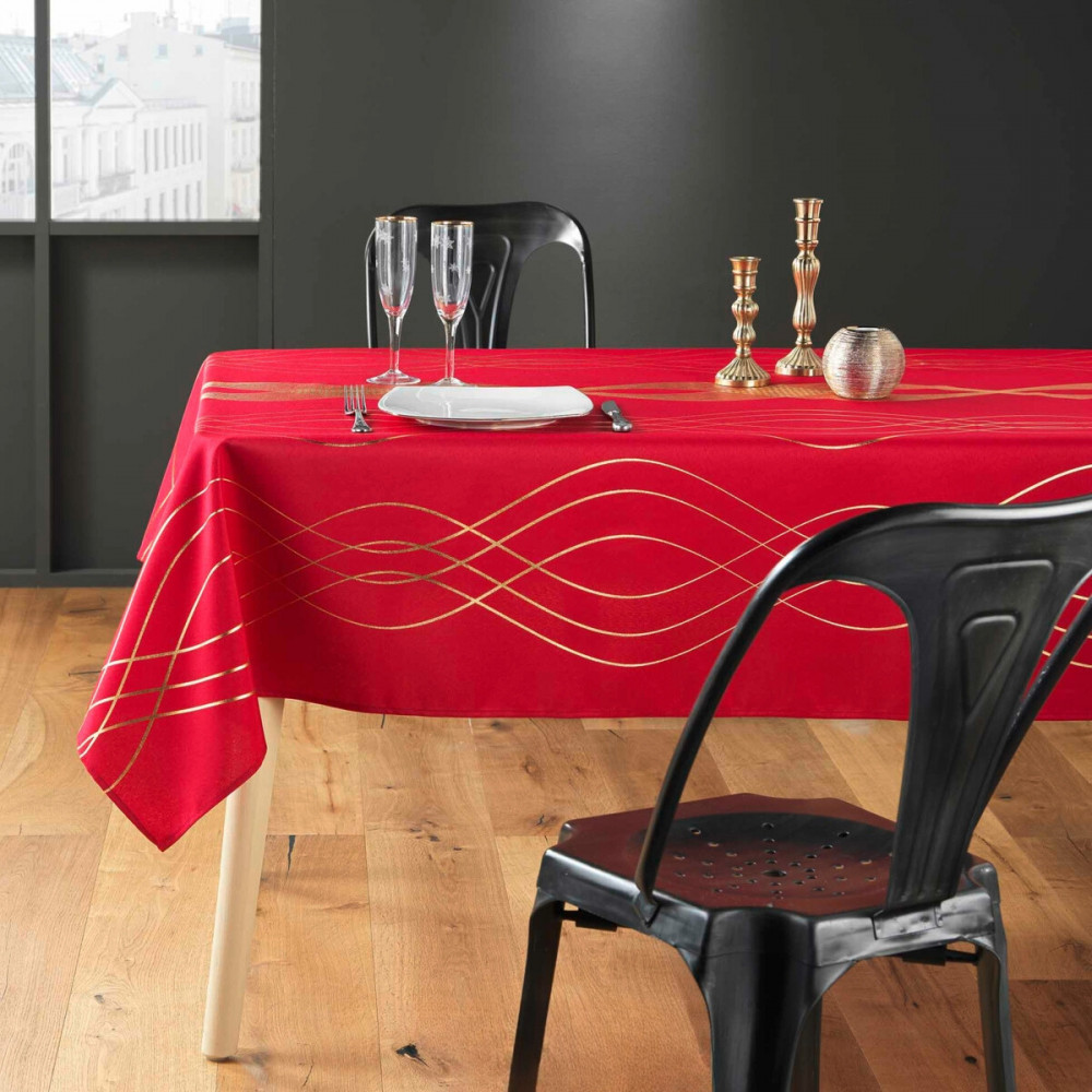 Nappe de Noël Table Cover Chaise Couverture De Nappe Rouge