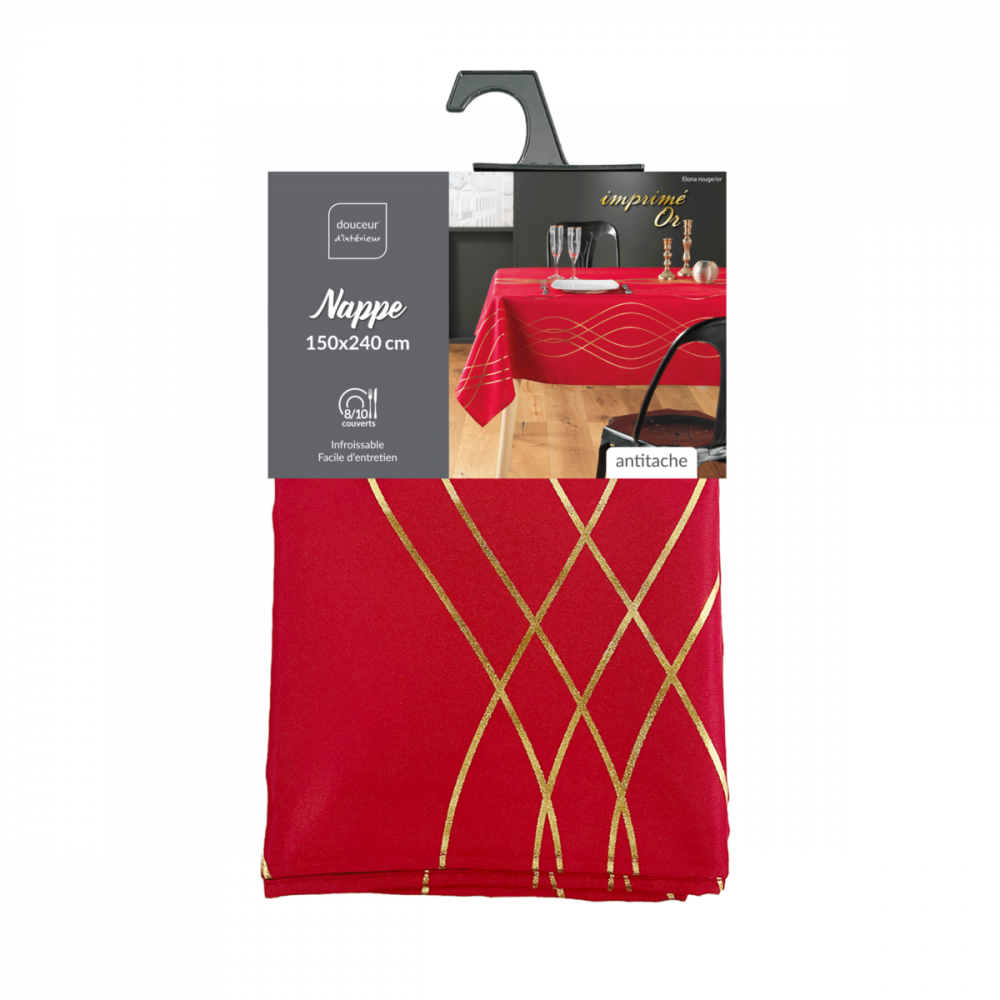 Nappe Rectangle 100% Polyester – Antitaches / Infroissable – Idéal