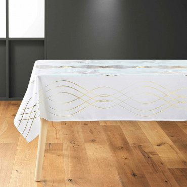 nappe blanc dore
