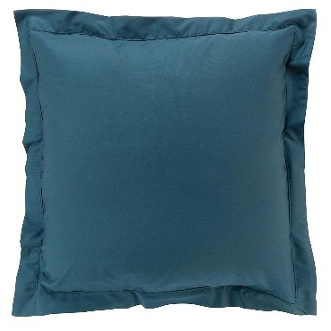 Taies d'oreiller x2 Percale 63x63 cm Bleu