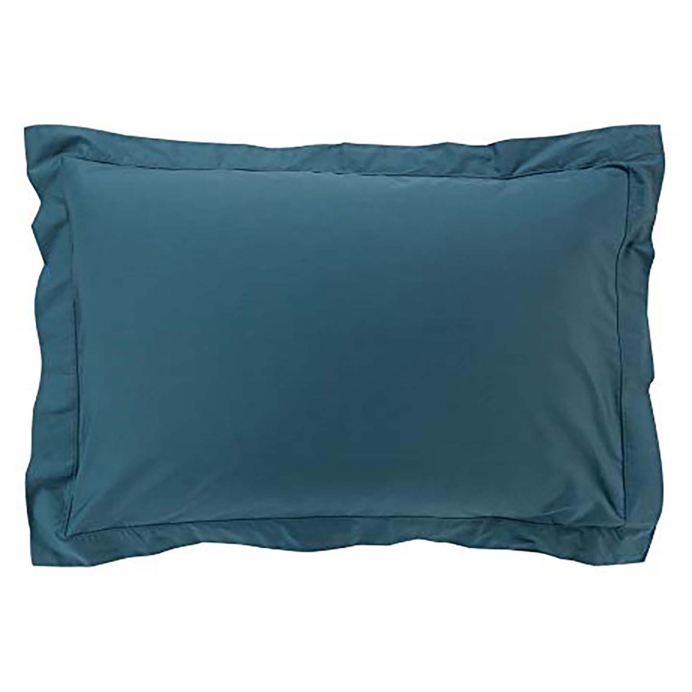 Taies d'oreiller x2 Percale 50x70 cm Bleu Taies d'oreiller x2 Percale 50x70 cm Bleu