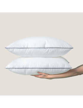 Conjunto de 2 almofadas retangulares, 50x70cm, macias, com capa removível, Jean Louis Scherrer