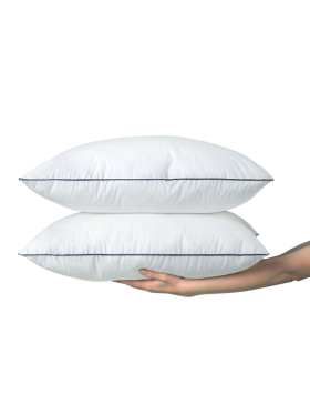 Juego de 2 almohadas rectangulares, 50x70cm, suave, funda desenfundable, Jean Louis Scherrer